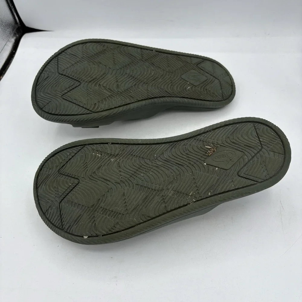 Chaco‎ Sandals Mens Size 12 Chillos Z Strap Green Slides Outdoors Hike